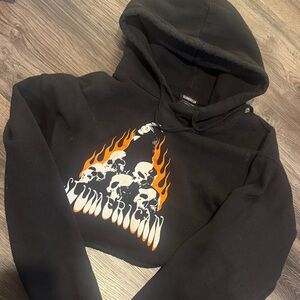 Slumerican Crop Hoodie